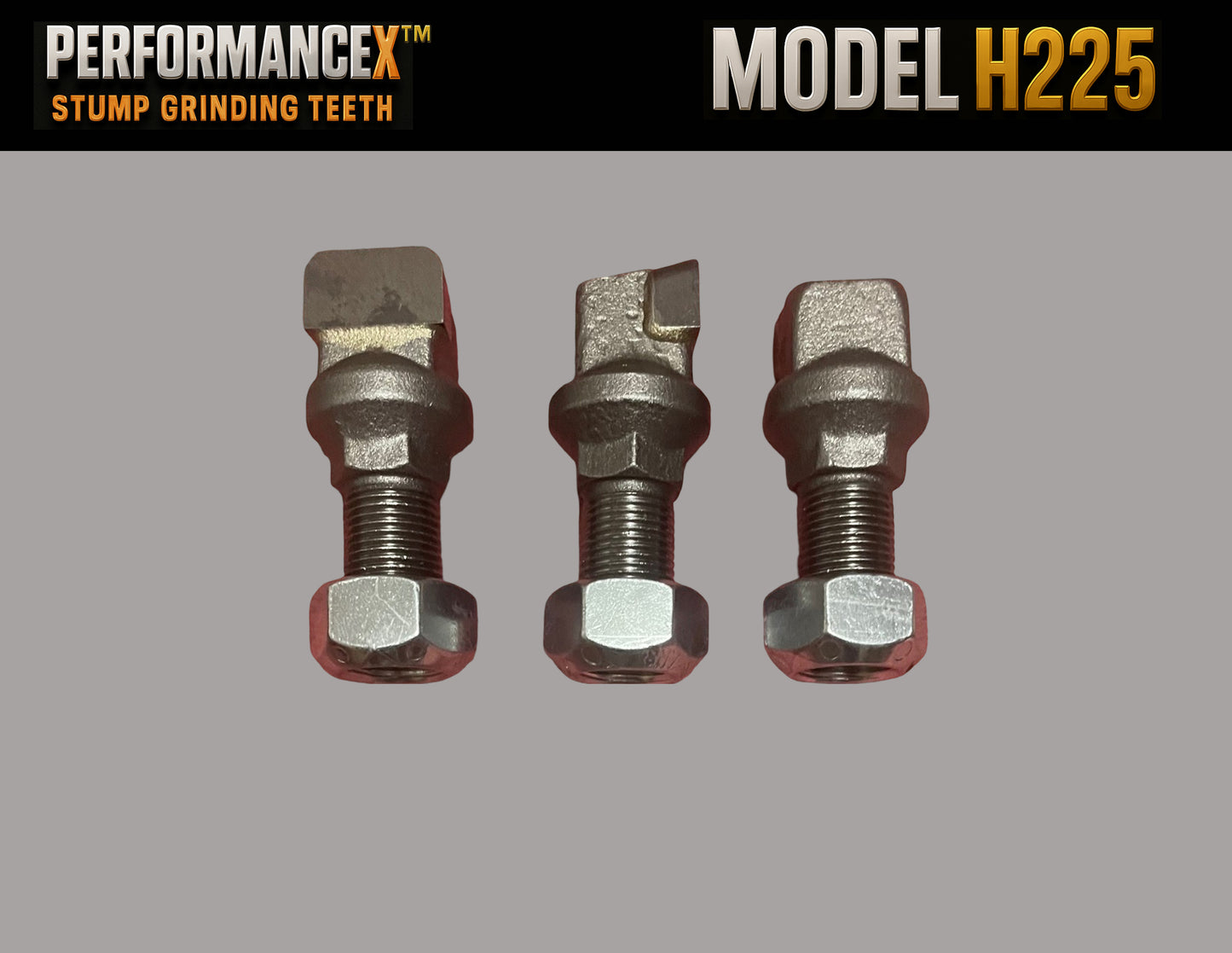 PerformanceX H225 Stump Grinding Tooth w/Lock Nut