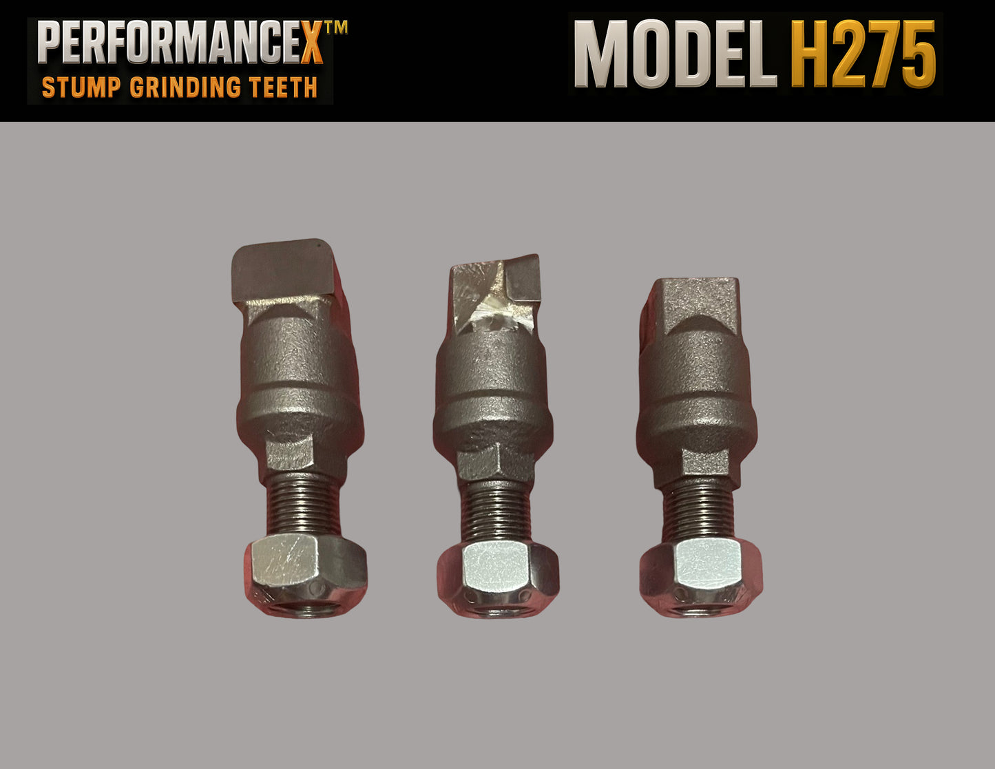 PerformanceX H275 Stump Grinding Tooth w/Lock Nut