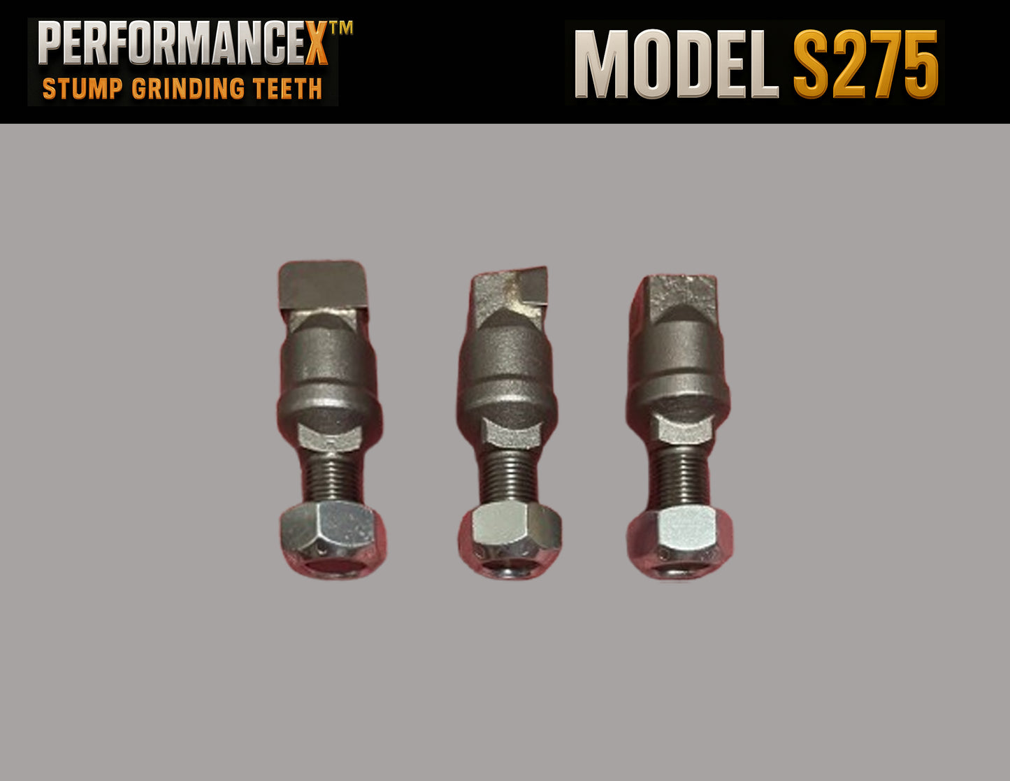 PerformanceX S275 Stump Grinding Tooth w/Lock Nut
