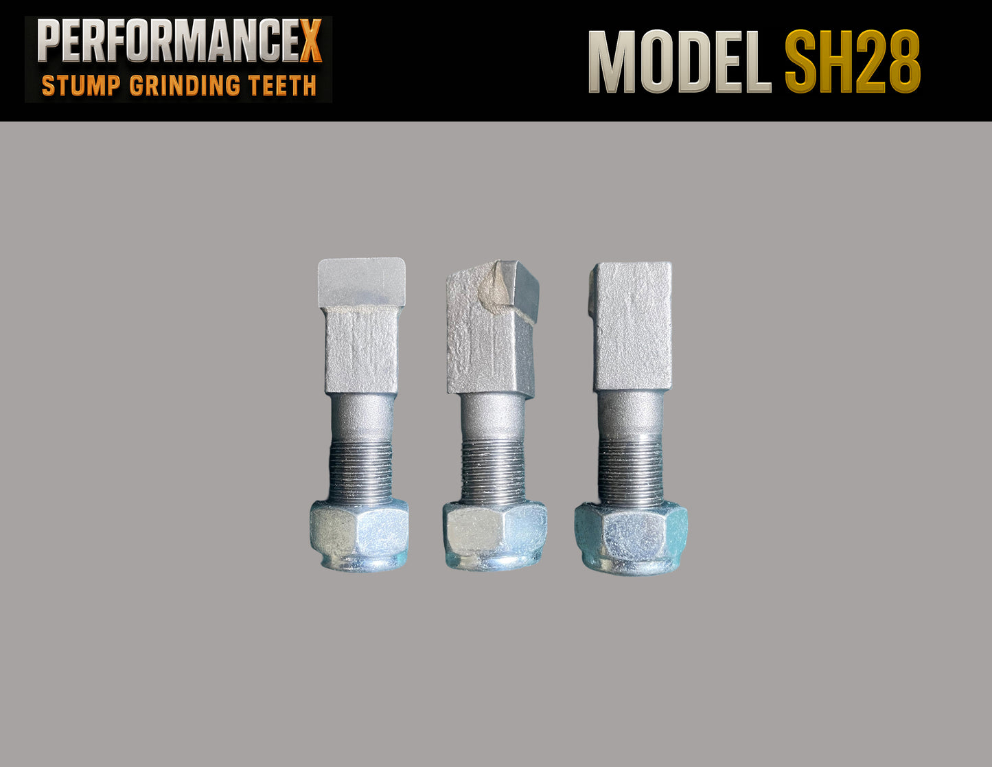 PerformanceX SH28 Stump Grinding Tooth w/Lock Nut