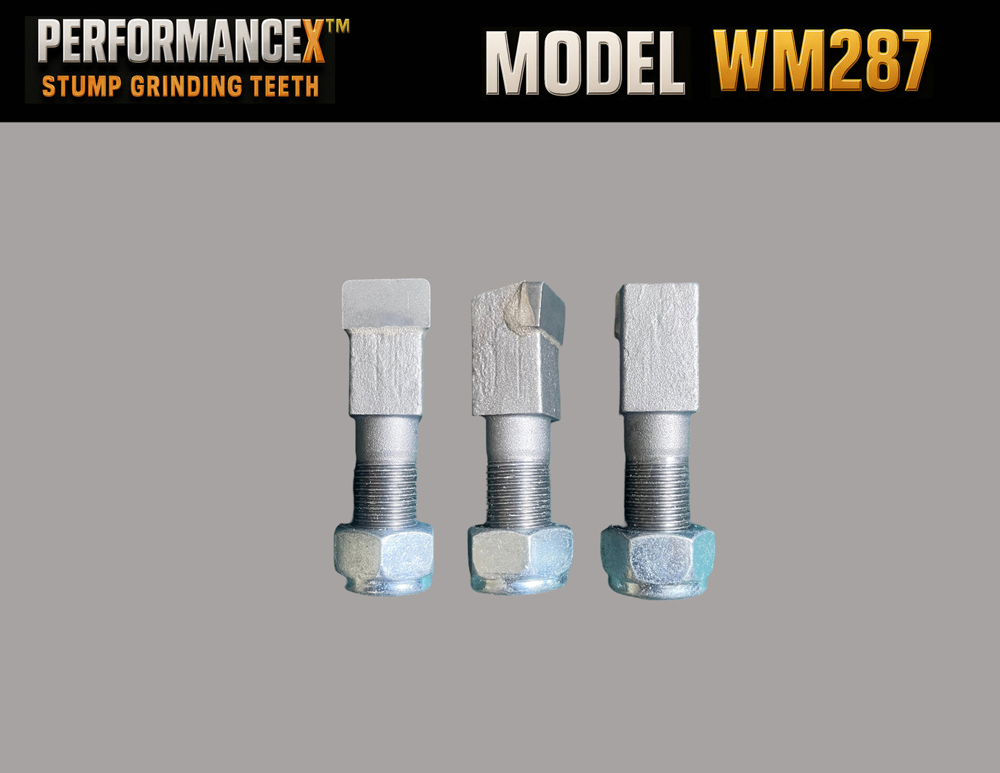 PerformanceX WM287 Stump Grinding Tooth w/Lock Nut