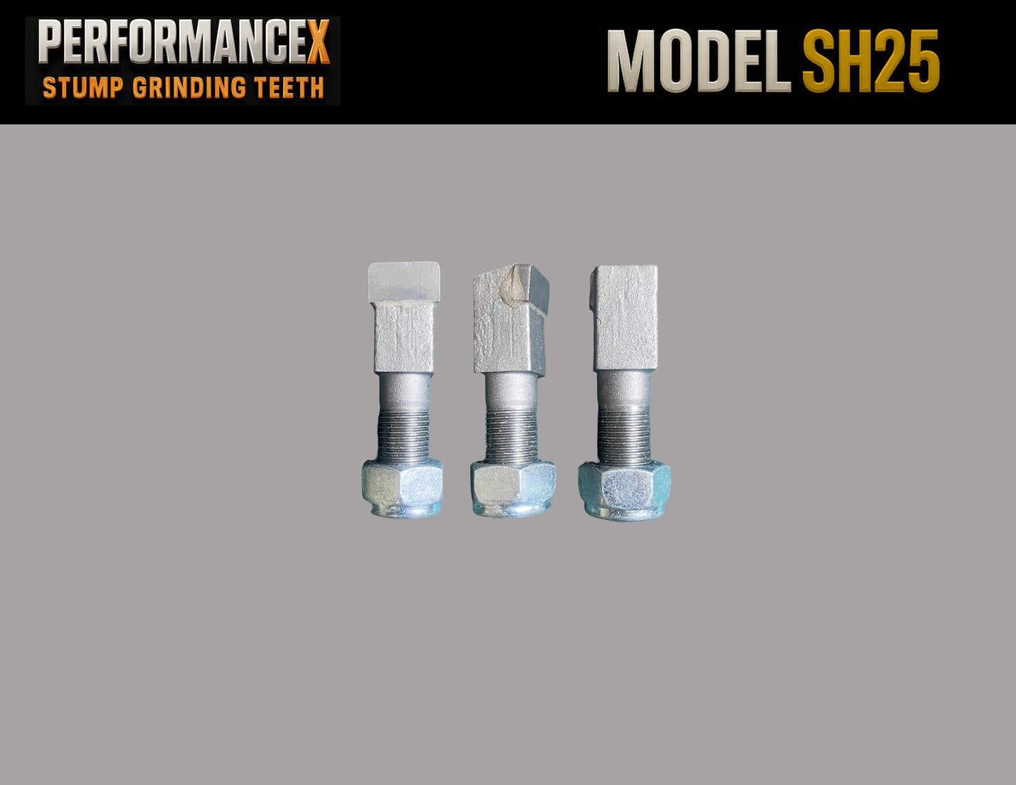 PerformanceX SH25 Stump Grinding Tooth w/Lock Nut